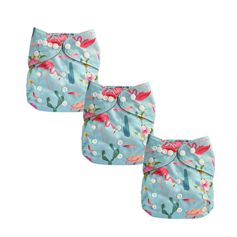 Baby Cloth Diaper Manufacturer - Washable Bamboo Charcoal 5 Pack Reusable