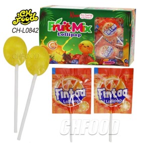 China Manufacturer Fruity Flavor Mini Flat Lollipop Hard Candy Sweets Wholesale Halal Candy Hallowmas and Easter Festival Candy