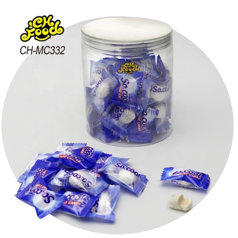 Wholesale Hot Selling Individual Package Sugar Coated Super Mint Cool Milk Candy Sweets Halal Candy