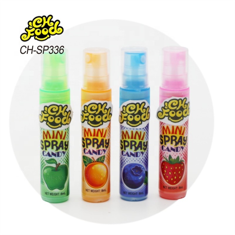 Wholesale Low MOQ Mini Bottle Sour Fruit Flavor Liquid Spray Candy Sweets for Kids