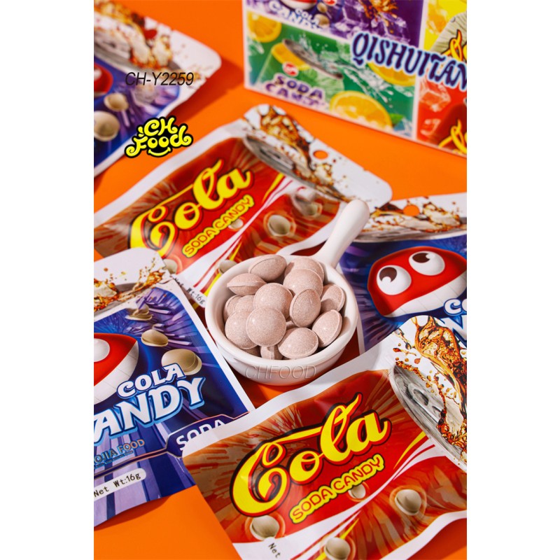 Hot Selling Good Taste Cola Soda Tablet Candy