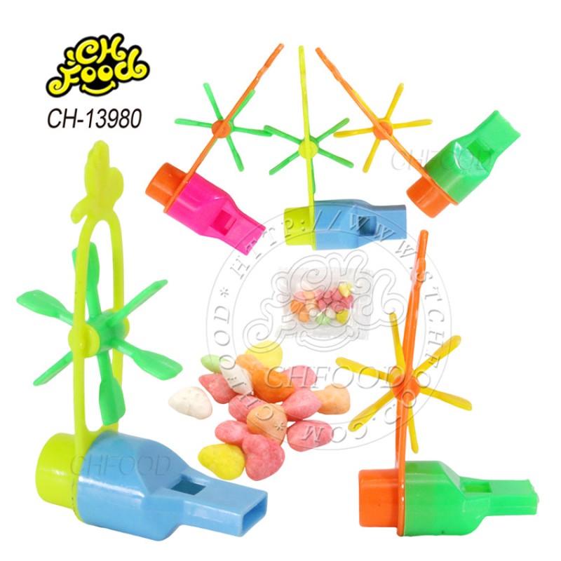 New Small Cheap Plastic Whistle Windmill Toy for Kids