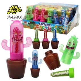 Wholesale New Item Hot Selling Dancing Cactus Candy Toy Fruit Flavor Lollipop Hard Candy Sweets for Kids