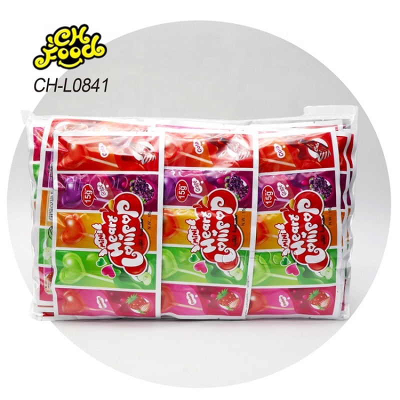 Custom 5 Fruit Flavor Mini Lollipop Halal Hard Candy Sweets