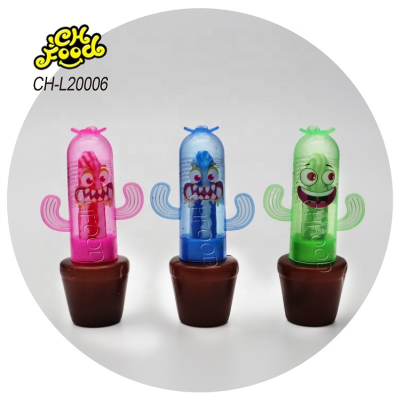 Wholesale New Item Hot Selling Dancing Cactus Candy Toy Fruit Flavor Lollipop Hard Candy Sweets for Kids