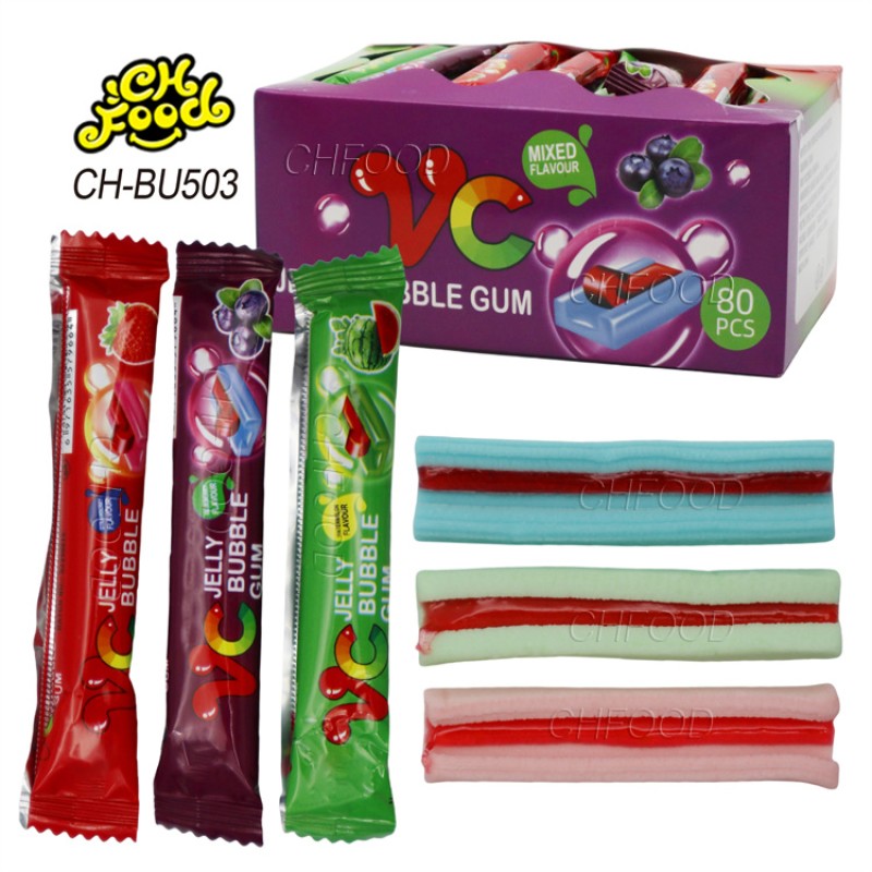 Mixed Flavor VC Jelly Bubble Gum