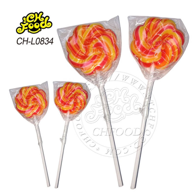 Swirl Wave Pops Candy Round Flat Twist Clover Lollipop