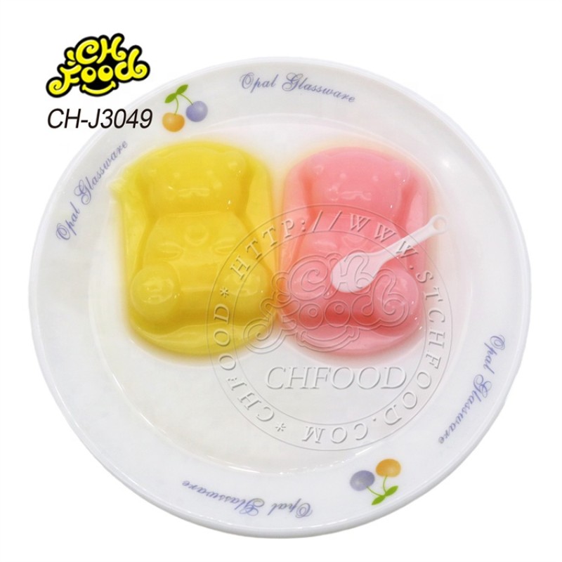 Cartoon Animal Bear Shape Fruit Jelly Pudding Candy for Kids
