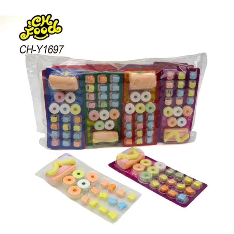 Hot New China Cheap Candy for Children Fruit Flavor Mini Bear and Whistle Tablet Candy with Marshmallow Soft Candy Sweets
