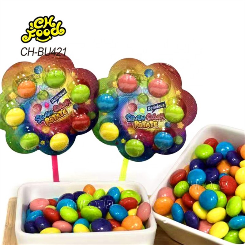 Wholesale Colorful Bubble Gum Ball Windmill Shape Toy Candy Halal Chewing Gum for Kids