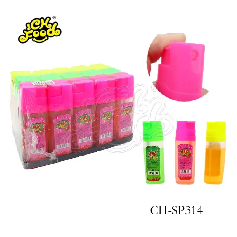 Small Gas Lighter Shape Fruit Flavor Liquid Spray Candy