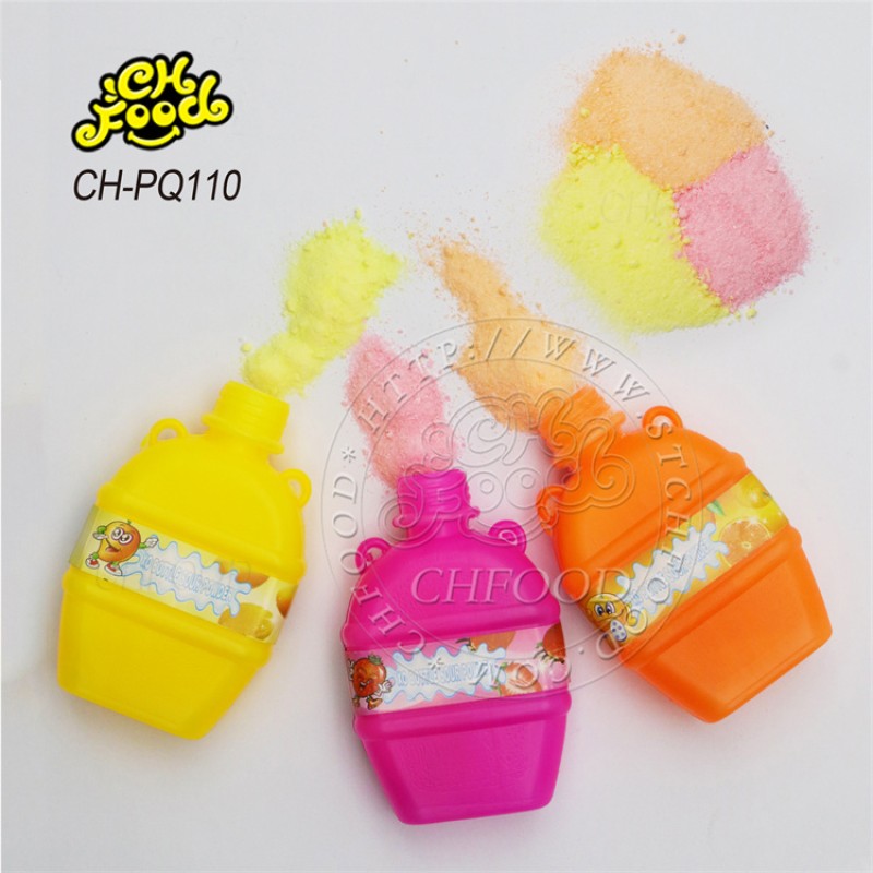 Halal Wholesale and OEM XO Bottle  Fruit Flavor mango Strawberry Orange Sour Powder Candy Toy for Kids