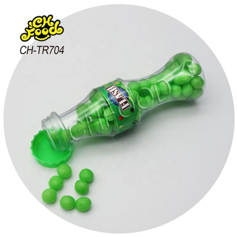 Hot Selling Halal Kids Small Cola Bottle Soda Flavor Sugar Coated Puffed Candy Toy Sweets Wholesale