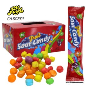 Colorful MIni Fruit Sour Candy Custom Halal Gummy Jelly Candy Sweets Factory Wholesale China Snack Food