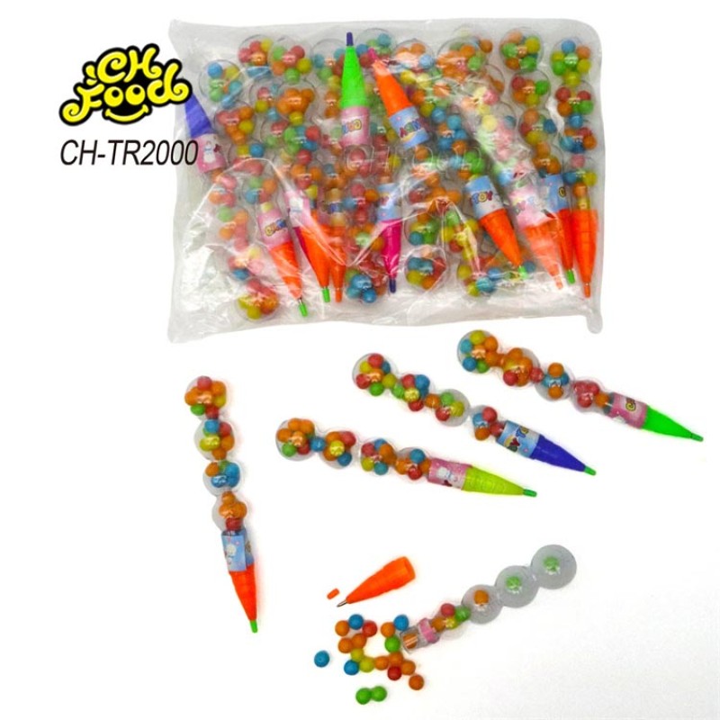 Chinese Factory Pen Toys Fruit Flavor Colorful Candy