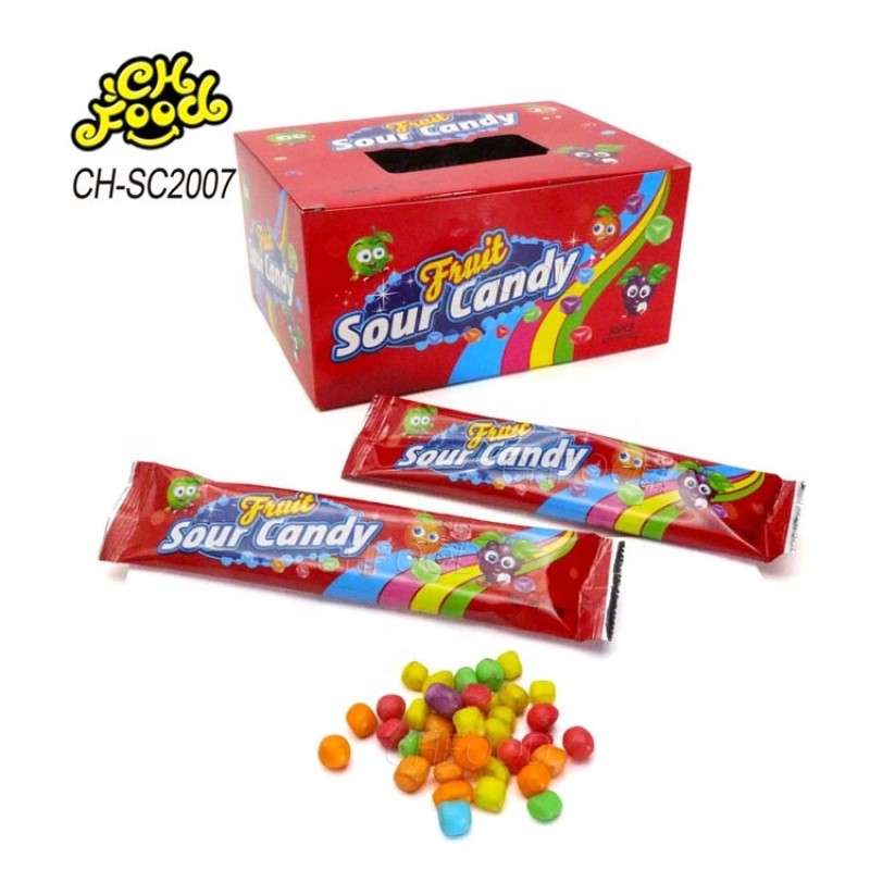 Colorful MIni Fruit Sour Candy Custom Halal Gummy Jelly Candy Sweets Factory Wholesale China Snack Food