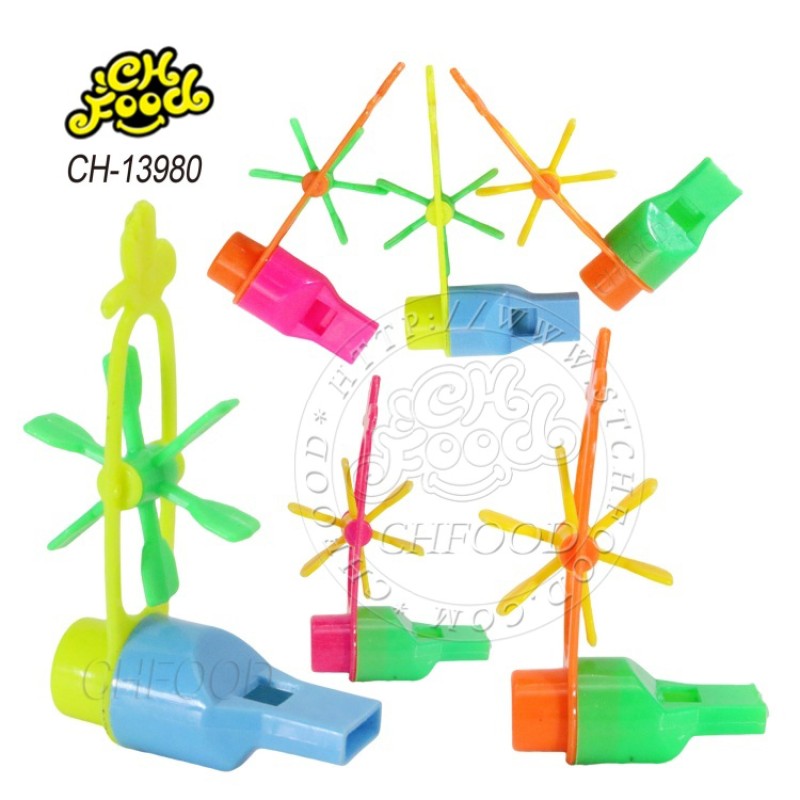 New Small Cheap Plastic Whistle Windmill Toy for Kids