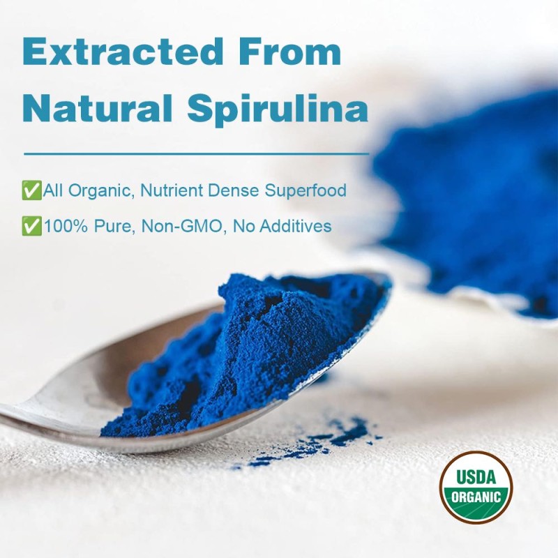Spirulina Extract Powder Factory - Blue Phycocyanin Food Grade Bulk