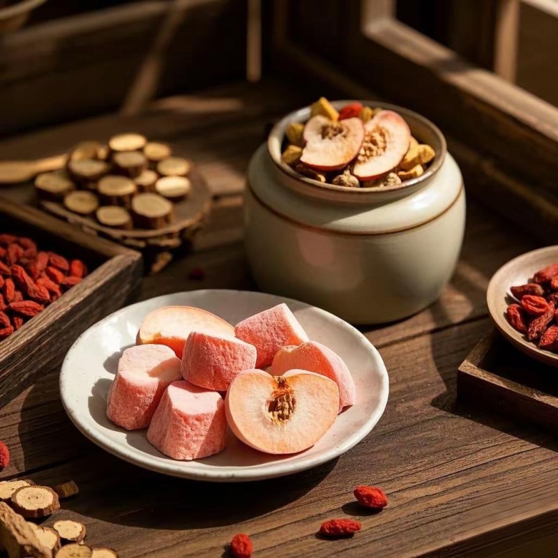 Peach Snack Factory - Freeze-Dried Cube Shaped Water Date