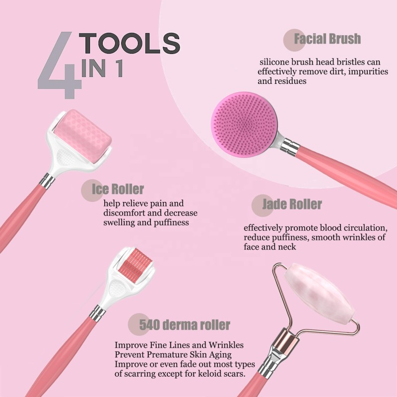 Facial Roller Supplier - 4-in-1 Manual Control Massager