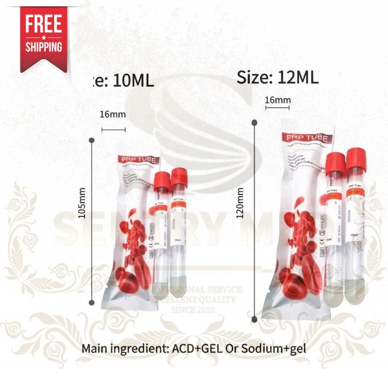 PRP Tube Supplier - 12ml Sodium Citrate Gel Free Shipping
