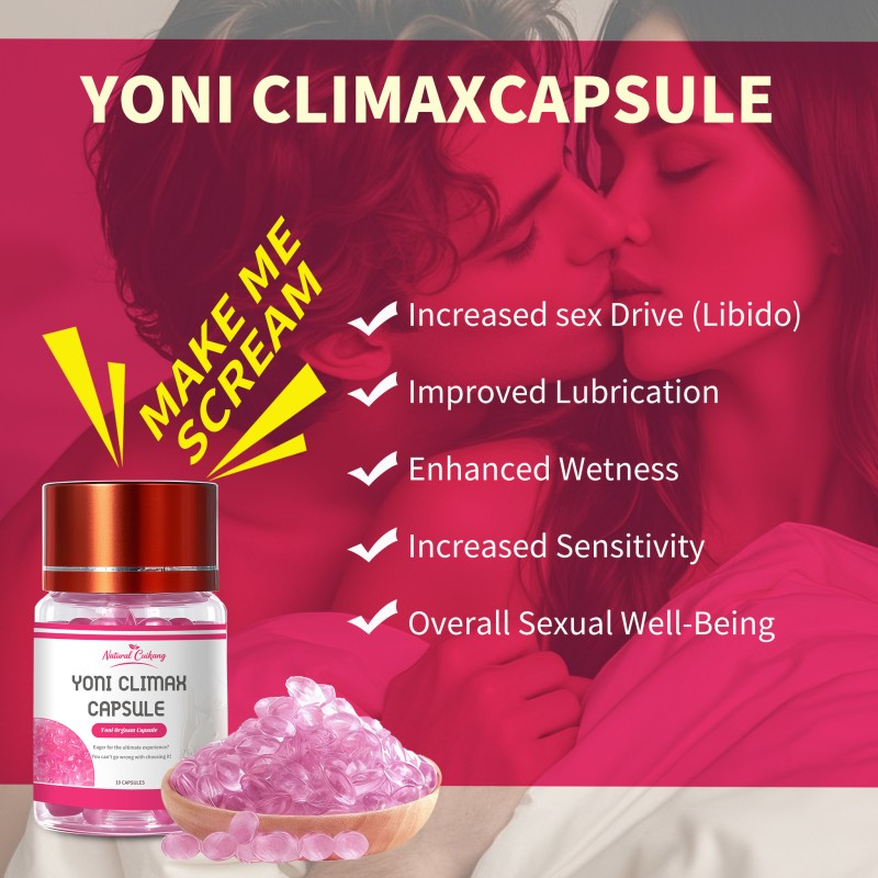 OEM Yoni Orgasm Capsule Pleasure Enhancing Orgasm Delay Pills Women Climax for Woman Female
