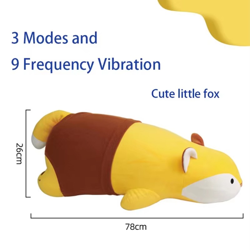 2025 New fox Dog Bear Pull String Plush Pillow Automatic Dildo Sex Toy Women Adult Plush Vibrator Doll Animal Plush Sex Toy