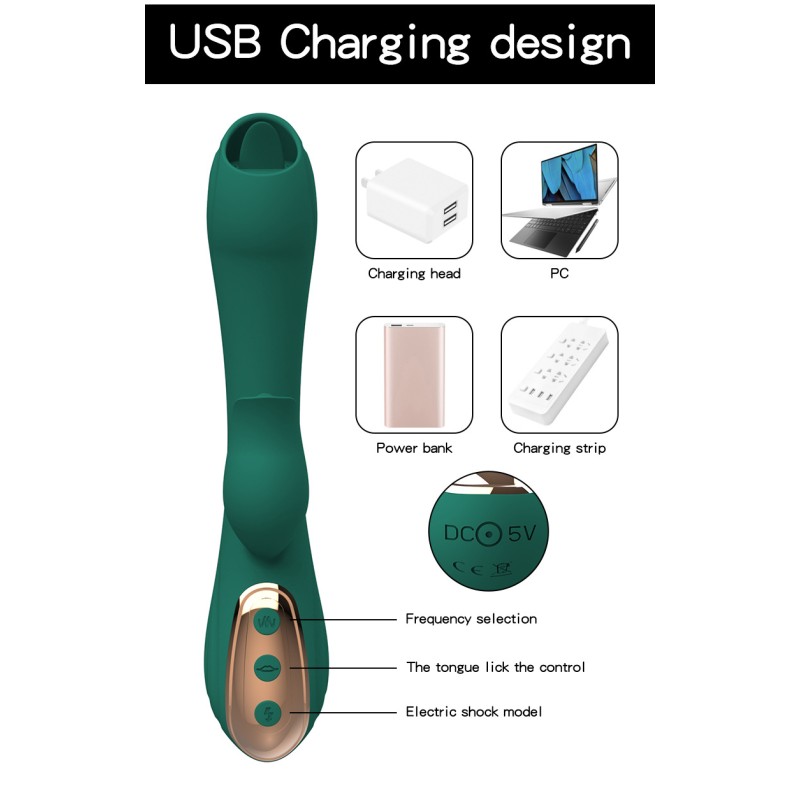 Women's Electric Shock Strong Pulse Vibrator Masturbator Vibration Dildo Sex Toy Massager Sex Toy Box for Women Sex Toys Dildo