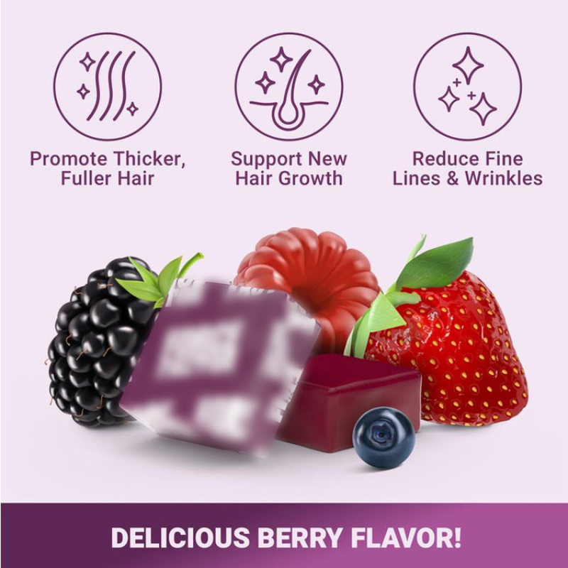 Amazon's Best-Selling Li Kang Factor Hair Growth Accelerator Gummies Adult Hair Growth Candy in Stock