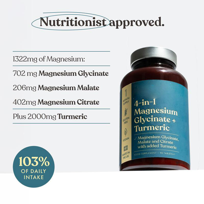 TK Hot Sale 4-in-1 Magnesium Glycinate + Turmeric Adult Capsules Direct Factory Direct Sale