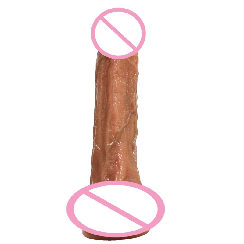 Silicone Female Sex Products New Adult Red and Blue Manual Dildo Vibrator Realistic Dildos Sex Toys