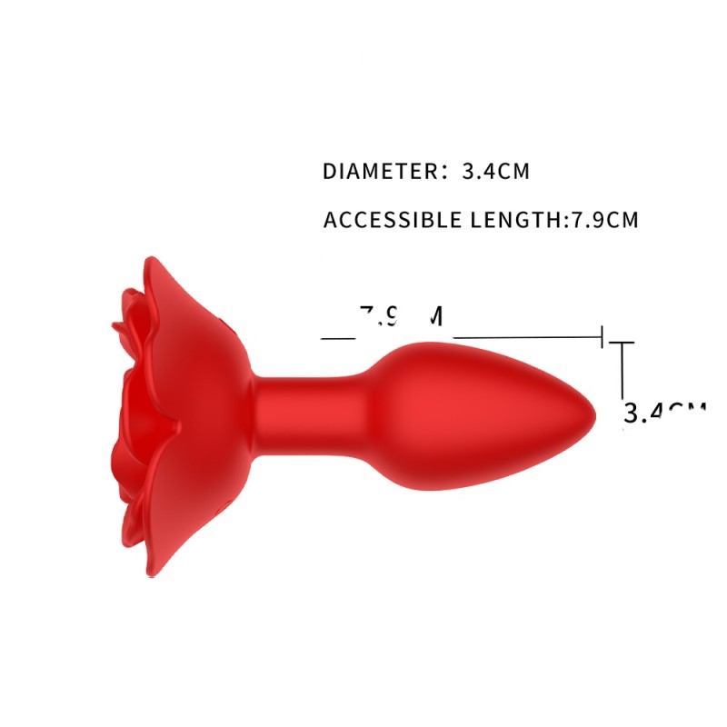 2025 New Arrival Girls Power Rose Shape Silicone Anal Plug Colorful Adult Butt Plug Safer Sex Product Sex Toy Box for Women
