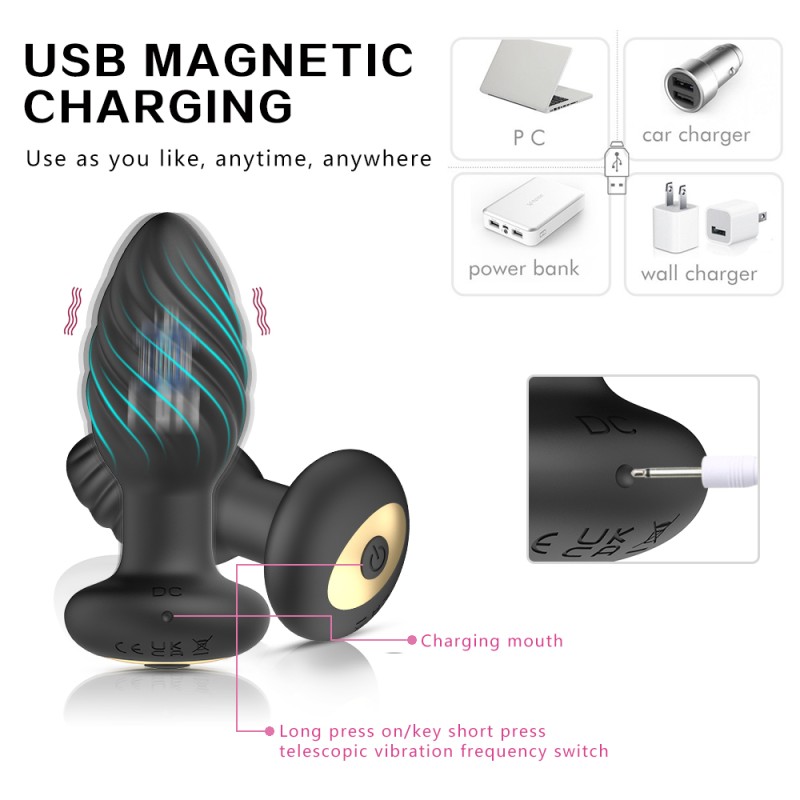 Men's Adult Toys APP or Remote Control Anal Plug Vibrator Prostate Massager Dildo Masturbators Sex Toy Box for Women