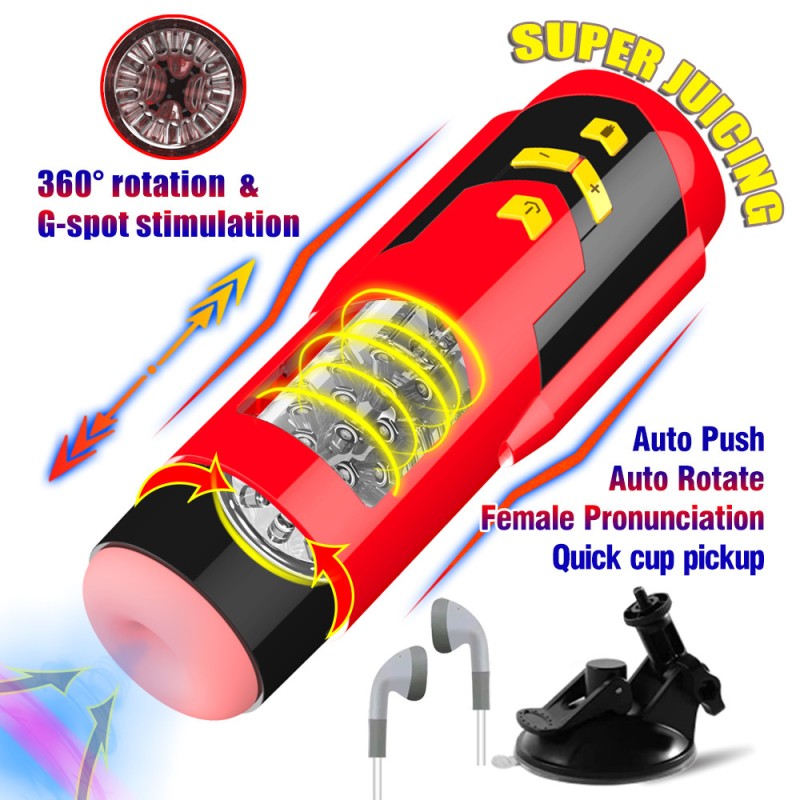 Men's Aircraft Masturbation Massage Masturbation Rotary Telescopic Electric Cross-border Name New Automatic Sex Toys