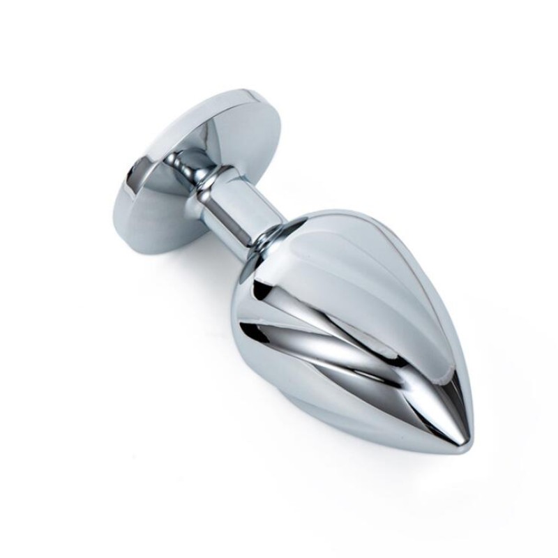 Set of 3 Unique Metal Taper Thread Anal Plug Sex Toys for Adults S/M/L Diamond for Women/Men/Couples