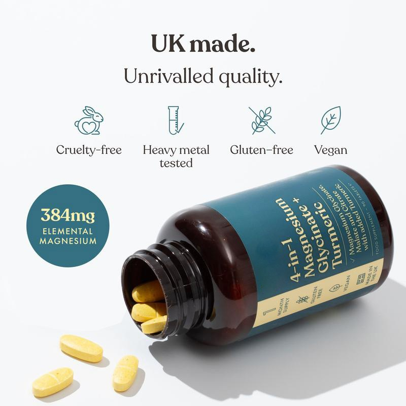 TK Hot Sale 4-in-1 Magnesium Glycinate + Turmeric Adult Capsules Direct Factory Direct Sale