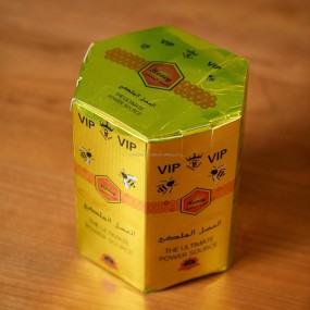Newest Design Wholesale OEM Plant Extraction Sexangular Paper Gift for VIP Royal Honey Jelly Pack