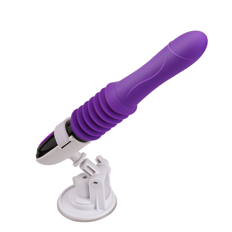 Fully Automatic Telescopic Masturbation Device Remote Control Cannon Suction Cup Dildo Sex Toy for Women Bead Stick Vibrator Toy