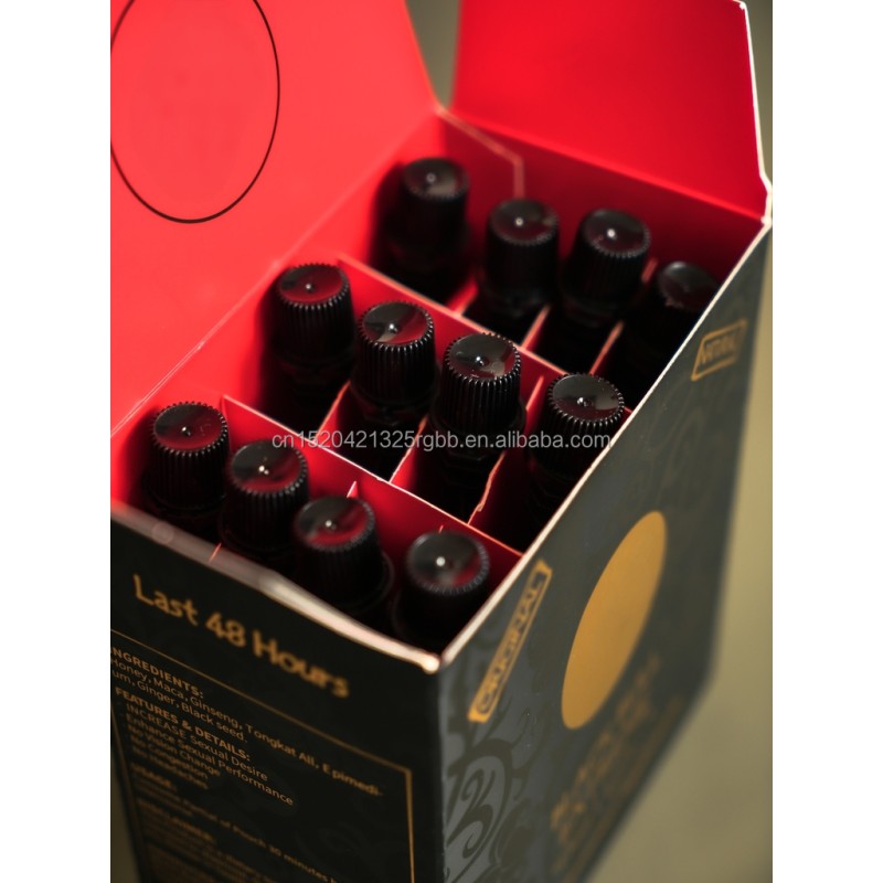 2025 New Model Royal Honey Best-selling Cowhide Paper Box Packaged Black Ox Supplement Providing Energy Drinks