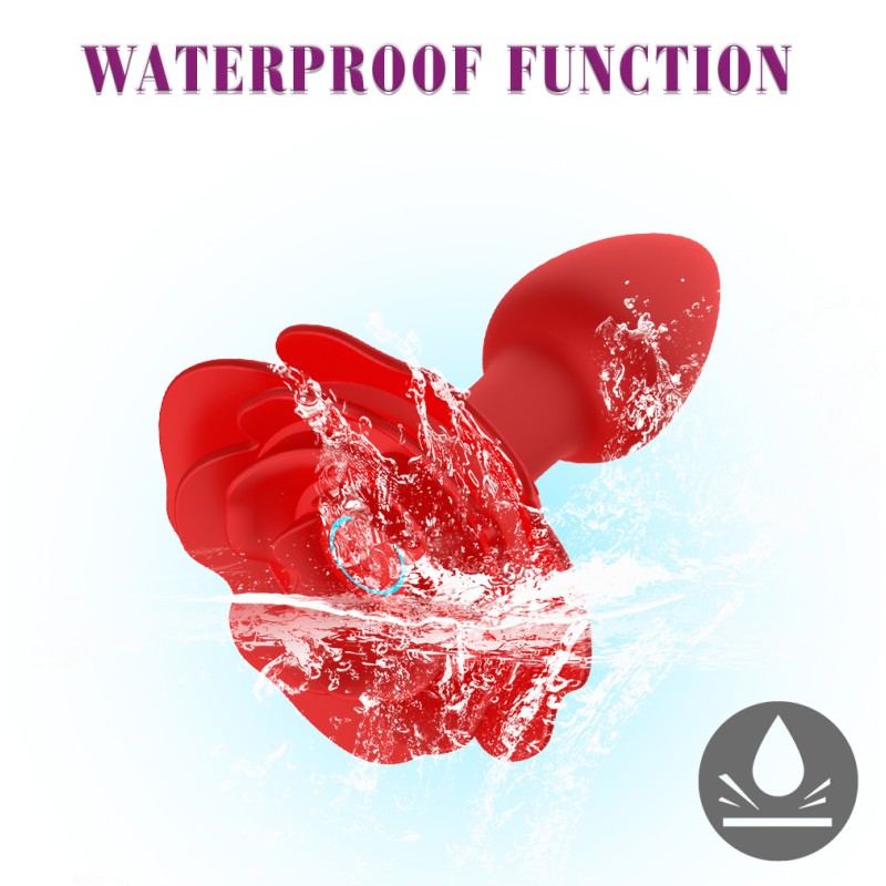 2025 New Arrival Girls Power Rose Shape Silicone Anal Plug Colorful Adult Butt Plug Safer Sex Product Sex Toy Box for Women