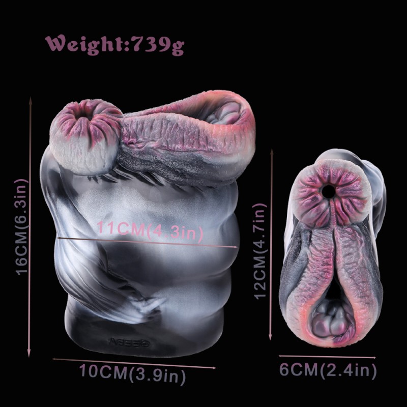 Fantasy Zebra Style Male Masturbator Artificial Vagina Anal Silicone Vaginal Pocket Pussy for Men Masturbator Cup Sex Toys