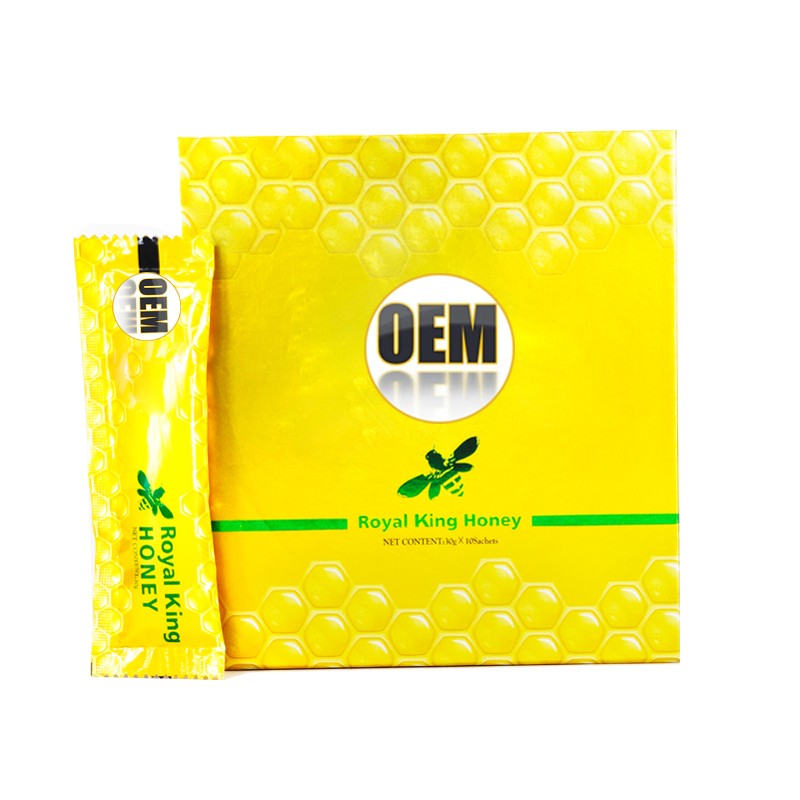 Genuine Original 2025 Hot Spot Men's Royal King Honey High Quality Organic Royal Jelly Wholesale OEM Sex Products