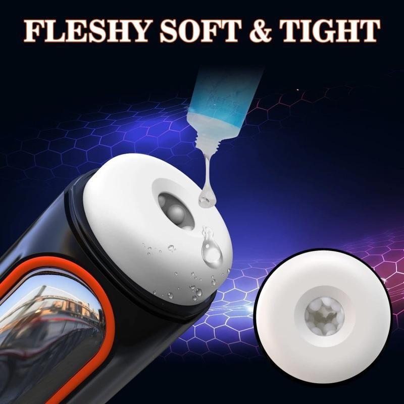 Fully Automatic Sucking Telescoping Masturbation Cup for Male 10 Frequency Vibration Masturbation Cup for Male Sex Toy
