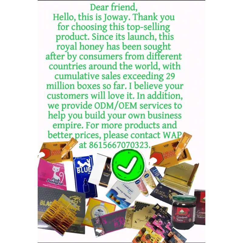 Extraction  Supplement  Premium VIP Royal Adult Male Improvement Honey for Male Wellness Support