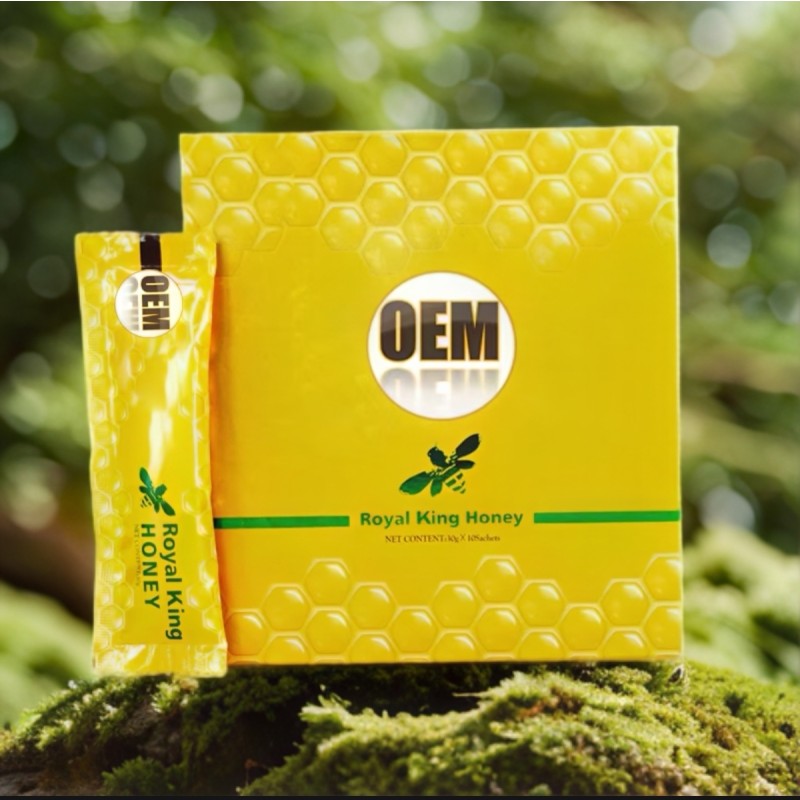 Genuine Original 2025 Hot Spot Men's Royal King Honey High Quality Organic Royal Jelly Wholesale OEM Sex Products
