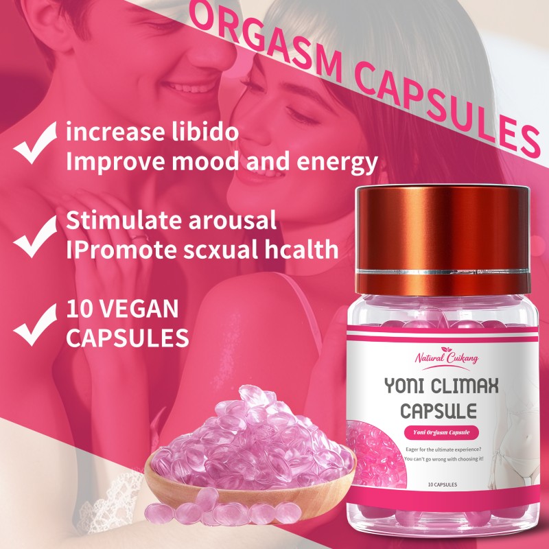 OEM Yoni Orgasm Capsule Pleasure Enhancing Orgasm Delay Pills Women Climax for Woman Female