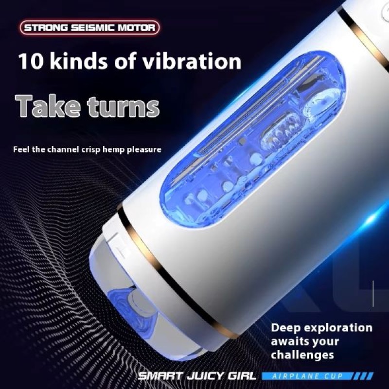 Lai Le Cool Cup Electric Masturbator Fully Automatic Adult Sex Toy with Vibration Sound Effects Battery Sucking Aircraft Cup