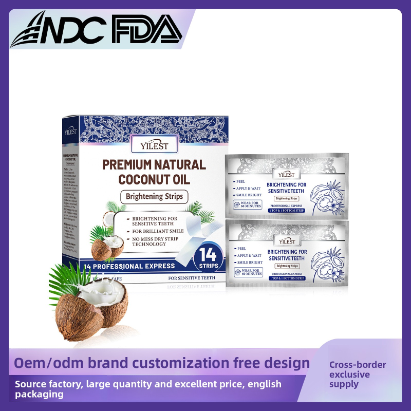 Coconut Mint Teeth Whitening Strips 14Pcs Fresh Breath Teeth Cleaning Strengthen Teeth Whitening Teeth Whitening Strips