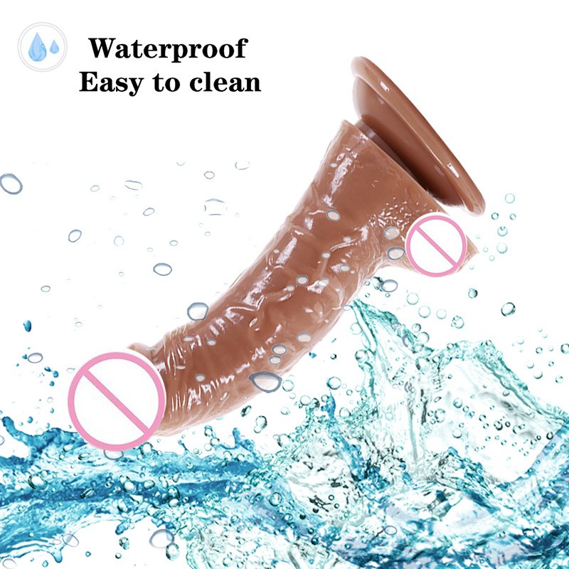 Sex Toy Box for Women TPE Big Brown Penis Dildo Safer Sex Application Body Dildo Sex Toy Box for Women Dildo Vibrator Toy