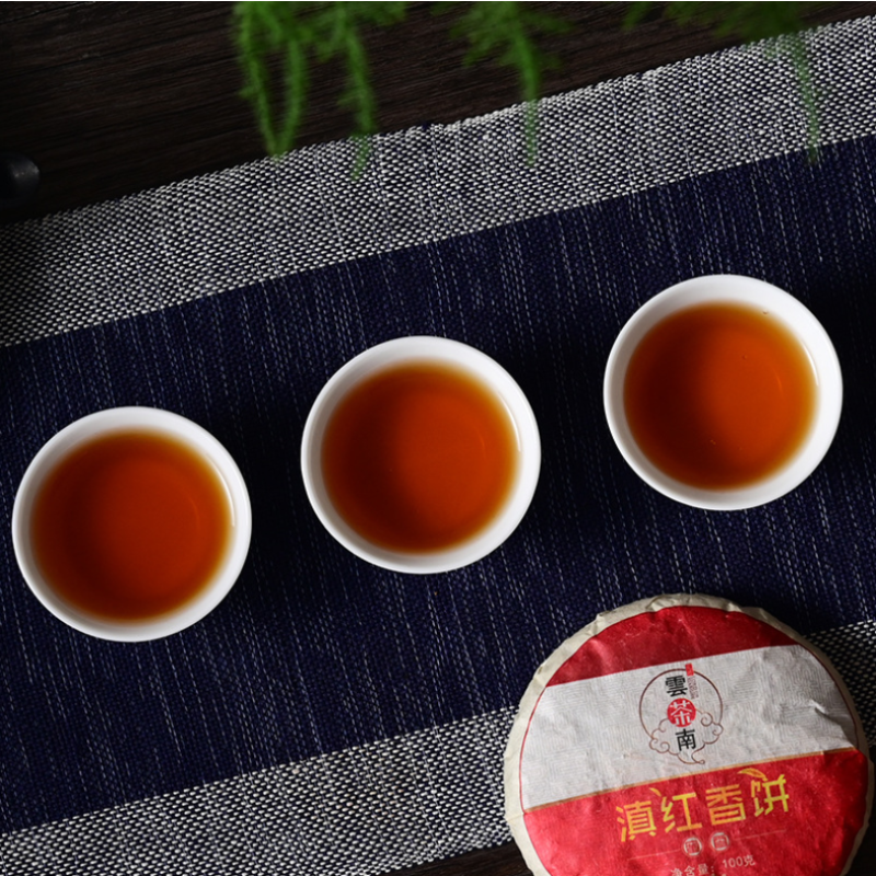 Black Tea Cake Supplier - 100g Compressed Fermented